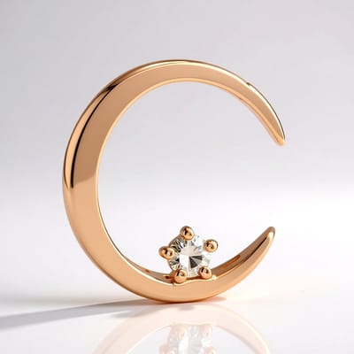 Cavill - Zilveren hanger 925 sterling zilver roségoud verguld - I1 Argyle Rose de France diamant 0,055 ct - Ronde briljant - Elegante luxe dameshanger