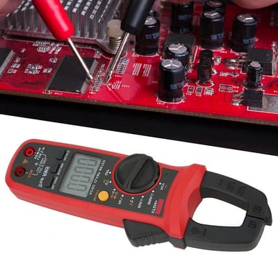 Digitale Stroomtang - Multimeter Tester - Elektrisch Onderhoud - True RMS Metingen - 28mm Klem - Zwart Grijs