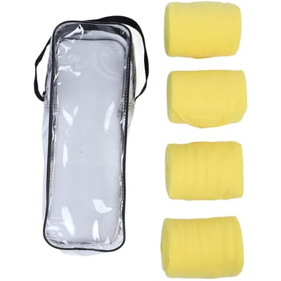 4 STUKS Paard Polo Beenbeschermers Zacht Fleece Beschermende Paardenbeenbandage voor Ruiterbenodigdheden Yellow