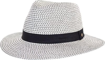 Lionel Trilby – Zonnehoed Heren & Dames UV Werend - Maat: L-XL: 61 cm - White/Black