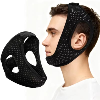 Kinband voor Slapen – Anti-Snurk Riem voor CPAP Gebruikers, Mondsluiting tegen Snurken, Snurkbeugel voor Effectieve Snurkreductie