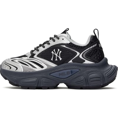 MLB New York Yankees Synthetisch Leer Trendy Mode Comfortabel Casual Sport Dikke Zool Hoogte Verhogend Lage Top Dad Schoenen 3ASHWD15N-50BKS 38 black