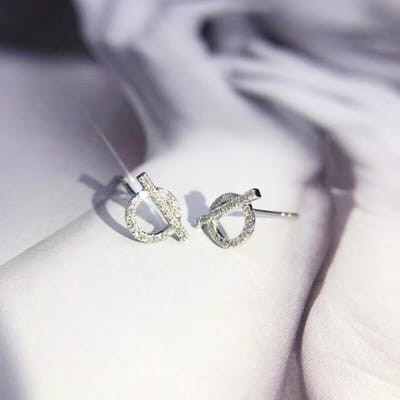Massief 925 Zilveren Sieraden Oorknopjes Voor Vrouwen Aros Mujer Oreja Orecchini Zilver 925 Sieraden Bizuteria Granaat Diamanten Oorbellen