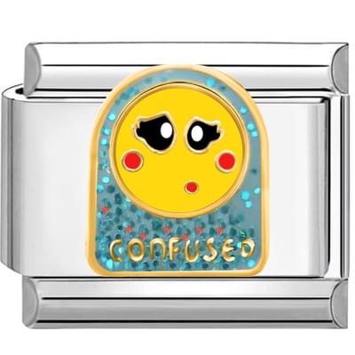Quiges - Schakel - Bedel - 9mm - charms - Kleurrijk - verward - Geschikt voor - armband - Schakelarmband - italy bedels armband