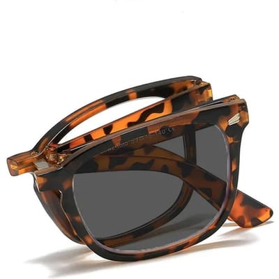 Opvouwbare Fotocromische Zonnebril Vintage Kleurveranderend Vierkant Leesbril voor Vrouwen Mannen Buiten Presbyopie 1.5 black
