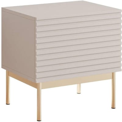 Selsey Linearis - Nachtkastje en LED, kasjmiergrijs 46 cm