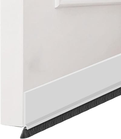 SnelShoppen - Deurafdichting Zelfklevend met Deurbezem - Tochtstopper voor Deuren, Stofdicht, Insectenbestendig, Siliconen Afdichting, Wit, 100 cm x 5