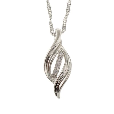 Ilènne - Ketting met hanger Fantasy- platinum plated - Zirkonia