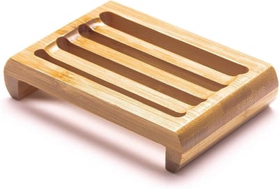 Zeepbakje Bamboe - Houten Zeepschaal - Badkamer Opbergen - Drainage Systeem - 115 x 8 cm - Houtkleur