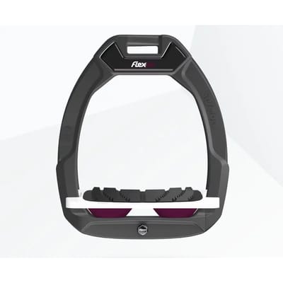 Veiligheidseisen voor paardrijden Incliné Grip Antraciet/Wit/Paars Flex-On Safe-On