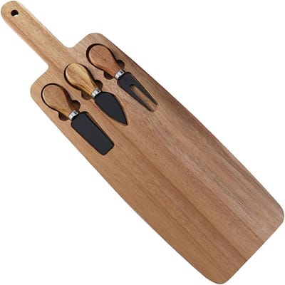 Cuhostki-1-Set-Houten-Kaasplank Set-Kaasplank-Met-Messen-Serveerplank-Voor-Kaas-Wijn-Voorgerechten