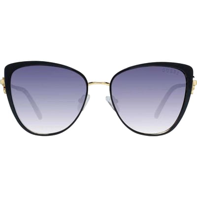 Guess Dames/Dames Glanzende Zonnebril (Zwart/Goud)