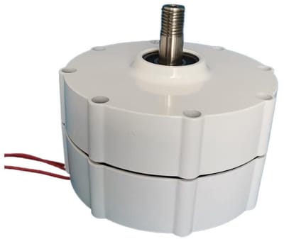 Windturbine Generator - Dynamo Alternator - Energie Opwekken - Gearless Permanente Magneet - 600W 48V - Zilver