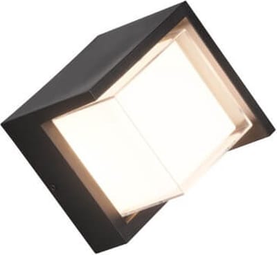 REALITY PUNO - Wandlamp - Zwart mat - incl. 1x SMD 8W - Buitenverlichting - IP54