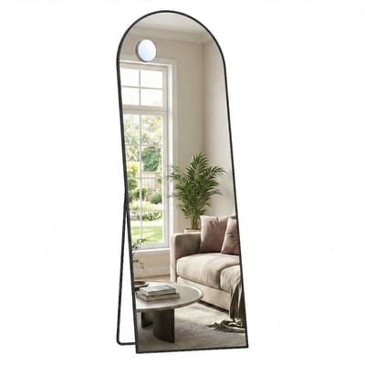 SONGMICS - Spiegel - Spiegel Staand - Aluminium Frame - Veilig Gehard Glas