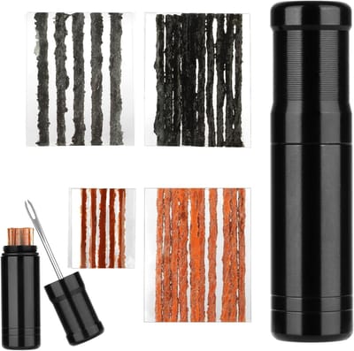 Tire Repair Kit voor Tubeless Fietsen, Inclusief 30 Hechtingsstrips en Gereedschap voor Snelle Reparaties aan MTB Banden