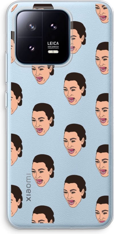 Case Company® - Hoesje geschikt voor Xiaomi 13 Pro hoesje - Ugly Cry Call - Soft Cover Telefoonhoesje - Bescherming aan alle Kanten en Schermrand