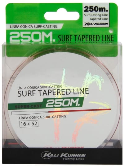 Kali Kunnan Surf 250 M Taps Toelopende Onderlijn Rood 0.180-0.540 mm
