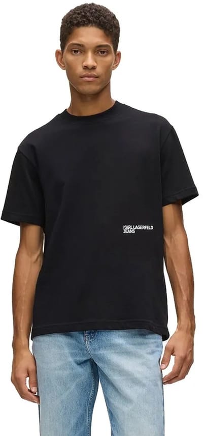 Karl Lagerfeld Jeans B1m17069 T-shirt Met Korte Mouwen Zwart S Man