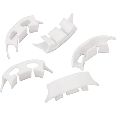 100 Pièces Clips d'Entraînement pour Plantes à 90 Degrés Ajustables Légers PP Tuteur pour Plantes Clips de Jardinage white