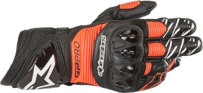 Alpinestars GP Pro R3 Zwart Rood Fluo - Handschoen