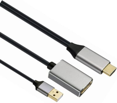 Gembird - Gembird HDMI 4K Male naar DisplayPort Female actieve adapterkabel