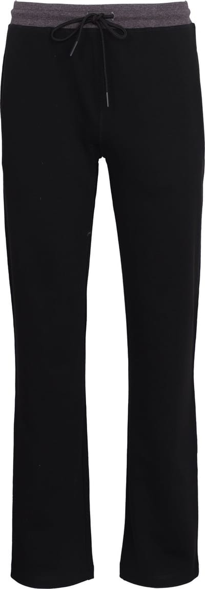 La-V Loungewearbroek met rechte pijp van sweatsof voor heren Zwart S