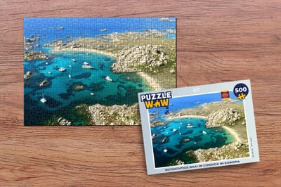 Puzzel Rotsachtige baai in Corsica in Europa - Legpuzzel - Puzzel 500 stukjes