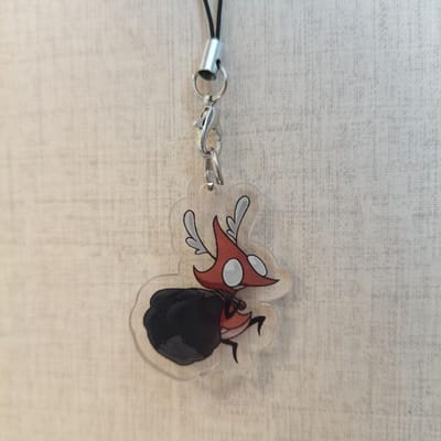 Spel Hollow Knight Silksong Hornet Sherma Nuu Cosplay Sleutelhanger Kawaii Acryl Telefoonketting Sleutelhanger Sleutelketting Tas Ornament Prop gray