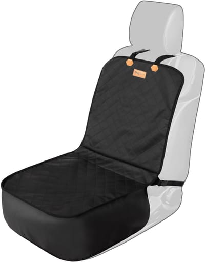 DogSeat Milo Travel Honden Autostoel Cover – Zwart – Leatherlook – Voor Alle Honden – Waterafstotend & Krasbestendig – Auto Beschermhoes Hond - Automand