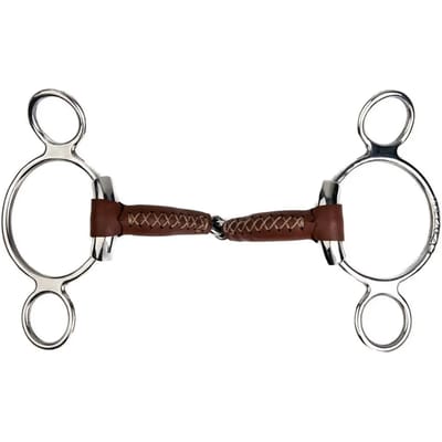 3 of 4 rings bit voor paarden Metalab Pinchless