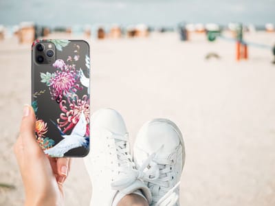 Apple iPhone 11 Pro Max TPU Hoesje Bird Flowers