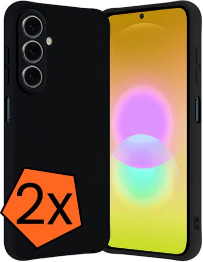 Hoes - 2 Stuks - Geschikt voor Samsung Galaxy A27 - Sterk & Shockproof - Case Siliconen - Back Cover - Telefoon Hoes - Zwart