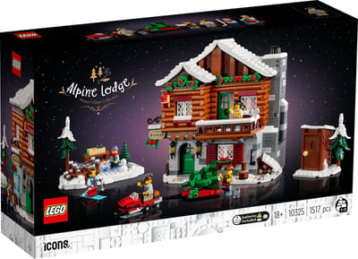 LEGO 10325 Icons Skihut Modelhuis Bouw en Decoratie Set