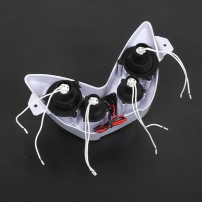 front tnt optic voor mbk 50 nitro scooter wit en blauw led nieuw