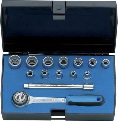 Gedore 1815598 1815598 Dopsleutelset Metrisch 1/4 (6,3 mm) 14-delig