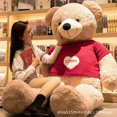 Grote Beer Pluche Speelgoedpop Extra Grote Pop Meisjes Verjaardagscadeau Knuffelbeer Teddy Panda Pop Full length 80cm