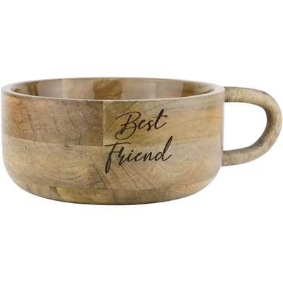 Antislip houten voerbak voor honden Nobby Pet Cup Best Friend