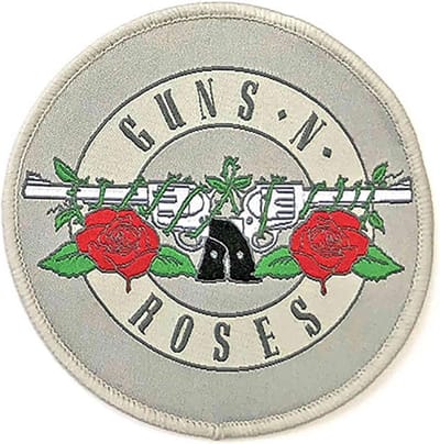 Guns N' Roses - Silver Circle Logo Patch - Grijs