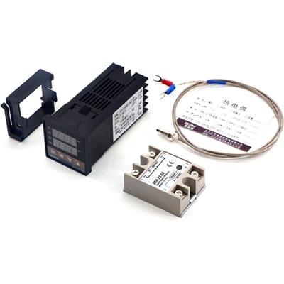 REX-C100FK02-V*DN Intelligente Temperatuurregelaar SSR-uitgang + SSR-25 DA + M6 1M Kabel 3-delige Set 1 set