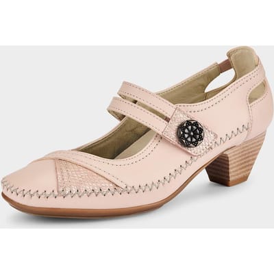Elegante pumps met gespje - rosé / beige - Gr. 37 van Goldner Fashion