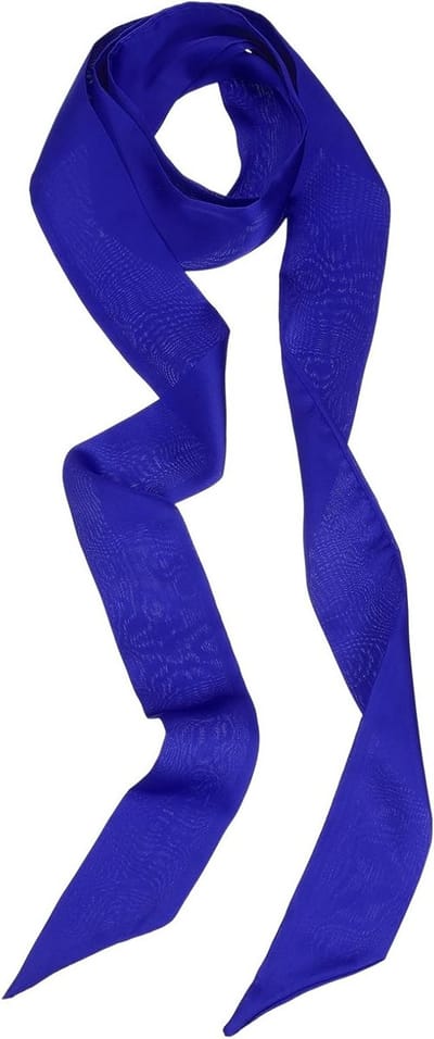 Stijlvolle Ribbonsjaal voor Dames, Effen Kleur, Lange Neckerchief, Zijde, Haaraccessoire en Sjaal voor Diverse Gelegenheden