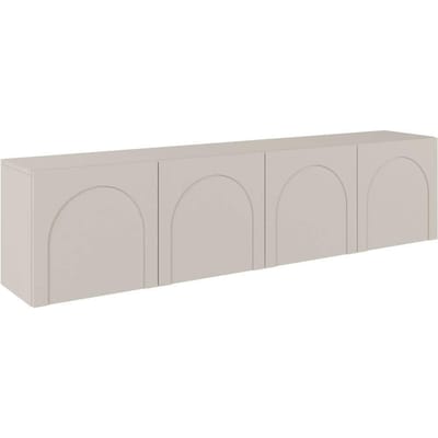 Selsey ARKADIA - TV-kast en gefreesde fronten, Kasjmiergrijs 200 cm