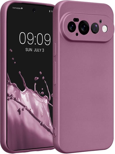 kwmobile metallic telefoonhoesje van TPU - geschikt voor Google Pixel 11 Pro - Flexible case voor smartphone - In metallic lila