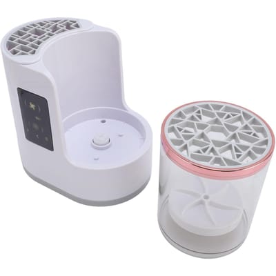 Machine Nettoyante Électrique pour Pinceaux de Maquillage Séchage Rapide Branchement Automatique Outil Laveur de Pinceaux Cosmétiques pour