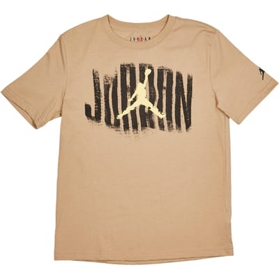 Jordan Distressed Gfx T-shirts Kinder - Bruin - Maat 128 - 137 CM - Katoen Jersey
