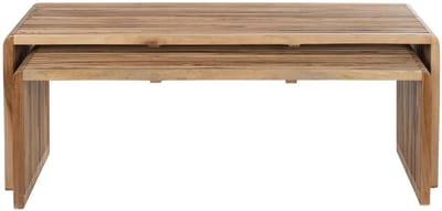 Housecraft Living Djia Salontafel Rechthoekig Teakhout - Set van 2