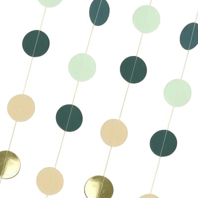 Slingers verjaardag 4 stuks - 4m lange ronde papieren slinger - met glitter - decoratie voor feest - ShopVlot
