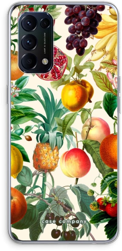 Case Company® - Hoesje geschikt voor Oppo Find X3 Lite hoesje - Classic Flora - Soft Cover Telefoonhoesje - Bescherming aan alle Kanten en Schermrand