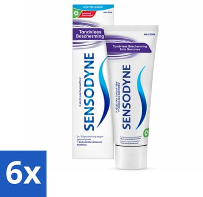 6 x Sensodyne Tandpasta Gum Protection 75 ml - Gevoelige Tanden - Tandvleesbescherming - Tandpasta - Gevoeligheid - Tandpasta Voor Gevoelige Tanden